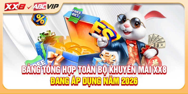 Bảng tổng hợp toàn bộ khuyến mãi XX8 đang áp dụng năm 2026